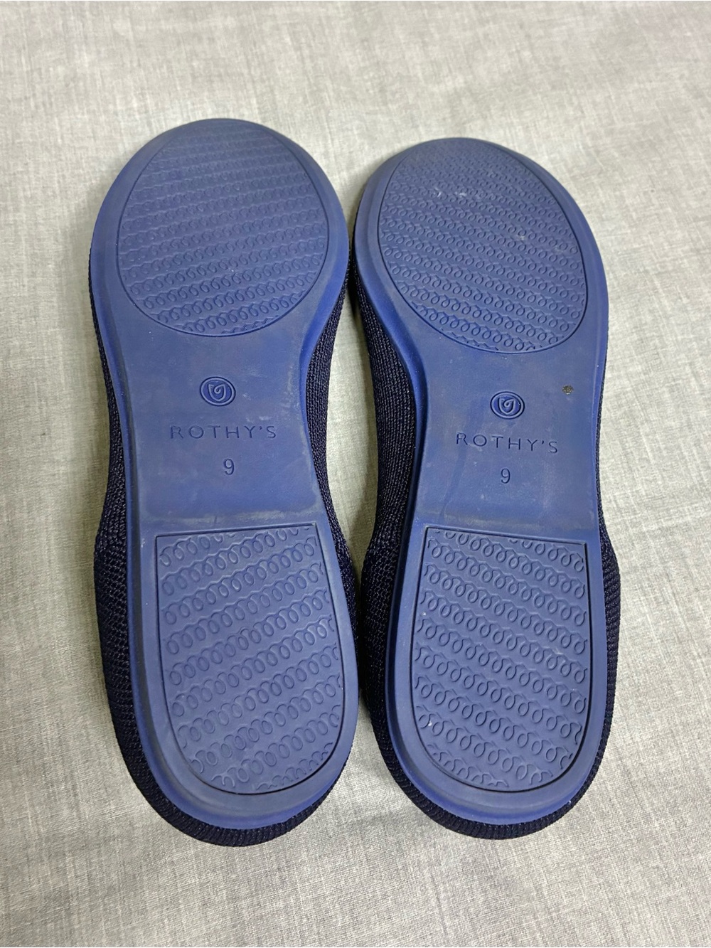 Rothy's The Flat Round-Toe Slip-On Shoes in Maritime Navy Size 9 - Picture 5 of 6